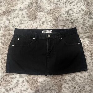 Garage Black Mini Skort